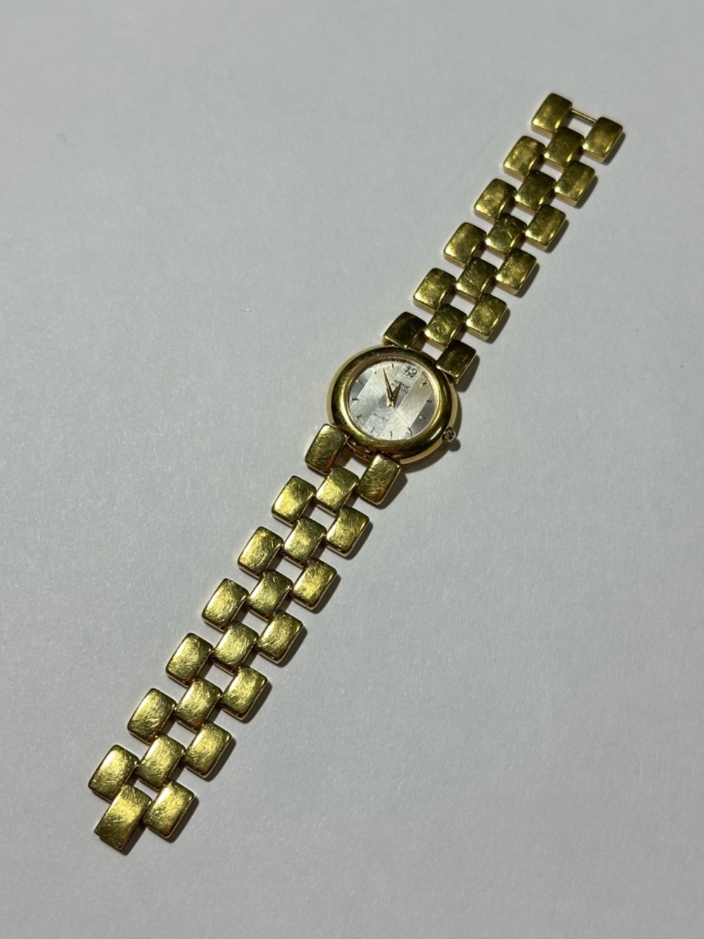 Anne Klein Chunky Link Gold Tone Watch Old Money Bling Y2K McBling (Untested)